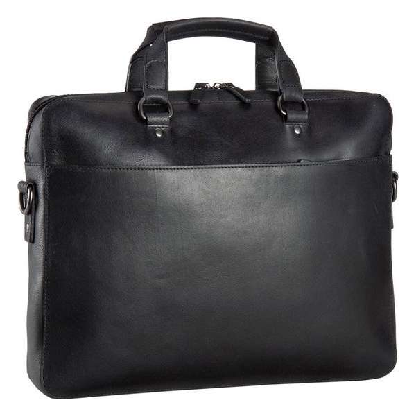 Leonhard Heyden Dakota laptoptas 1-vaks 13 inch - Zwart