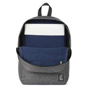 The Pack Society Commuter Backpack Rugzak - Blue With White Embroidery