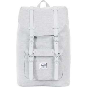 Herschel Supply Co. Little America Mid-Volume Rugzak 17L - Light Grey Crosshatch/Grey Rubber