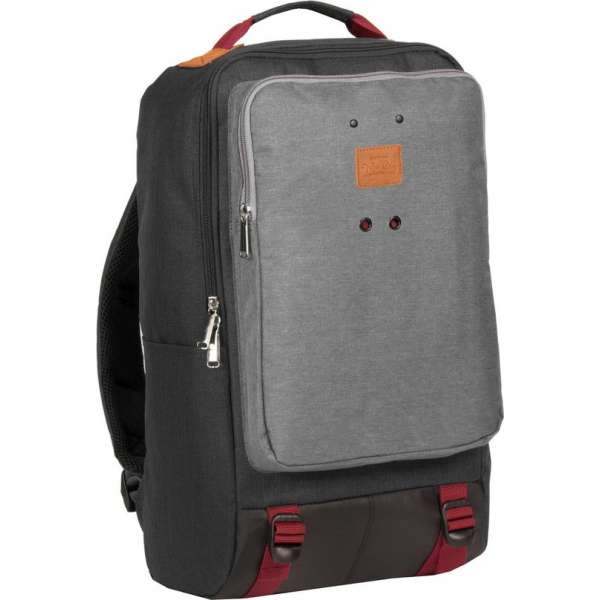 New Rebels Wodz Big Backpack Black/Grey II | Rugtas | Rugzak.