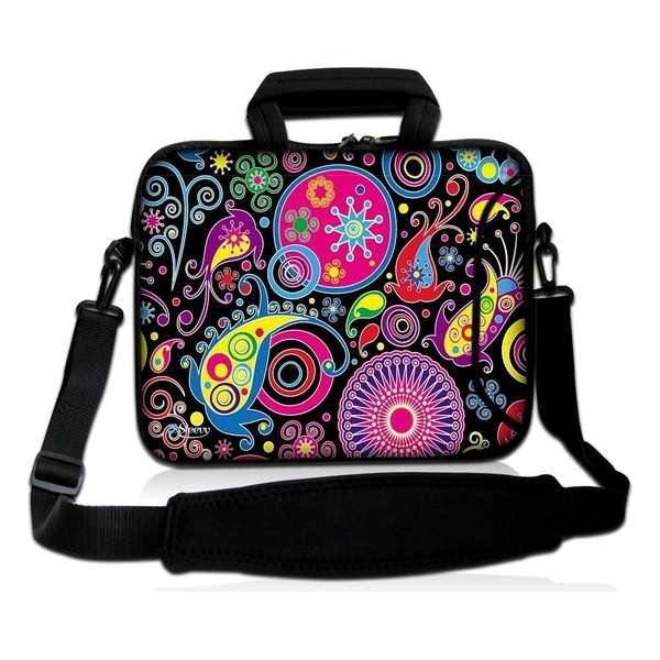 Sleevy 17.3 inch laptoptas patronen design