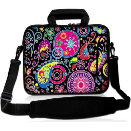 Sleevy 17.3 inch laptoptas patronen design