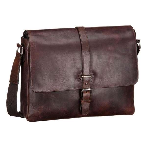 Leonhard Heyden Roma crossbody M 13 inch - Bruin