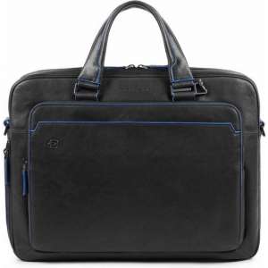 Piquadro Blue Square S Matte Portfolio Computer Briefcase Black