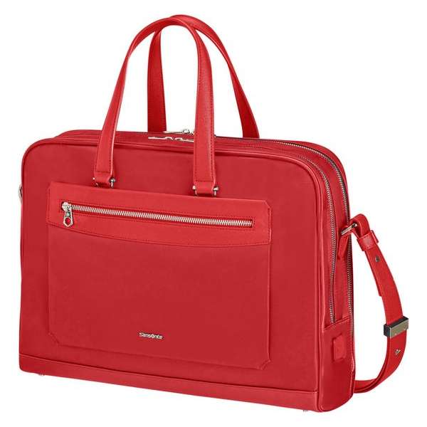 Samsonite Laptopschoudertas - Zalia 2.0 Bailhandle 2 vakken 15.6 inch Classic Red