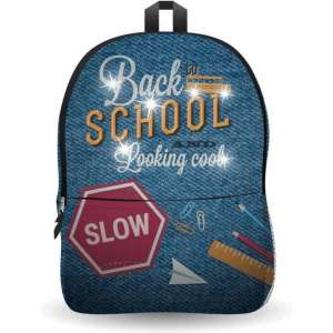 Ekuizai LED Schooltas / Rugzak - Back to school -Jeans model