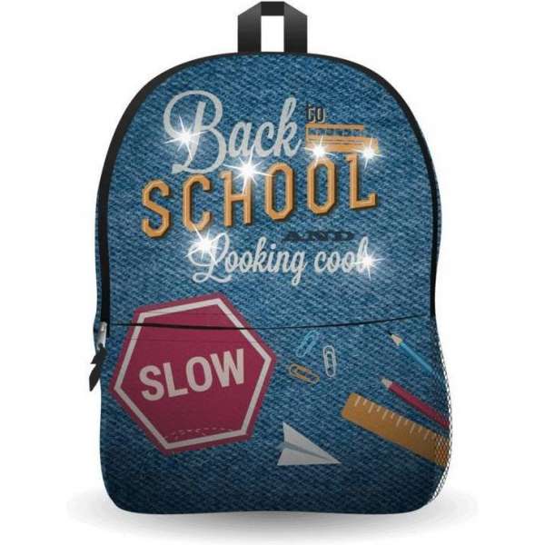 Ekuizai LED Schooltas / Rugzak - Back to school -Jeans model