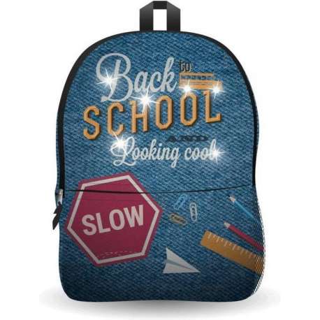 Ekuizai LED Schooltas / Rugzak - Back to school -Jeans model