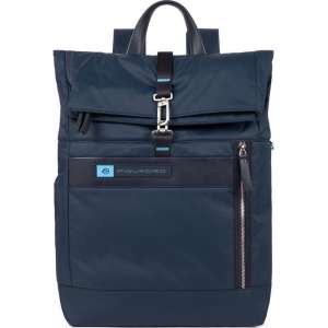 Piquadro PQ-BIO Nylon Roll Top PC Backpack 15.6 Blue