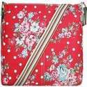 MISS LULU Canvas Schoudertas FLOWER . - L1104F RD)