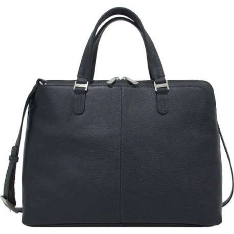 Gigi Fratelli Laptoptas Elegance Leer - blauw