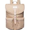 Sandqvist Rugzak Roald Beige SQA1251 Eco Canvas Tas - Beige 17 Lt