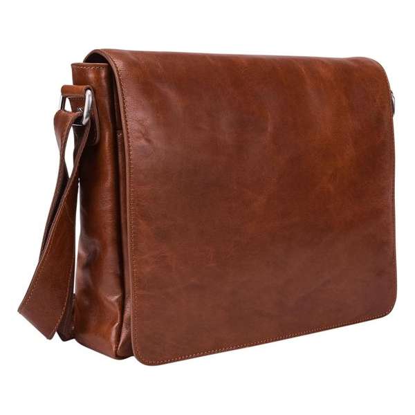 Leonhard Heyden Cambridge messenger M 13 inch - Cognac