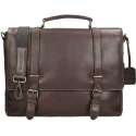 Leonhard Heyden Roma laptoptas 1-vaks 13 inch - Bruin