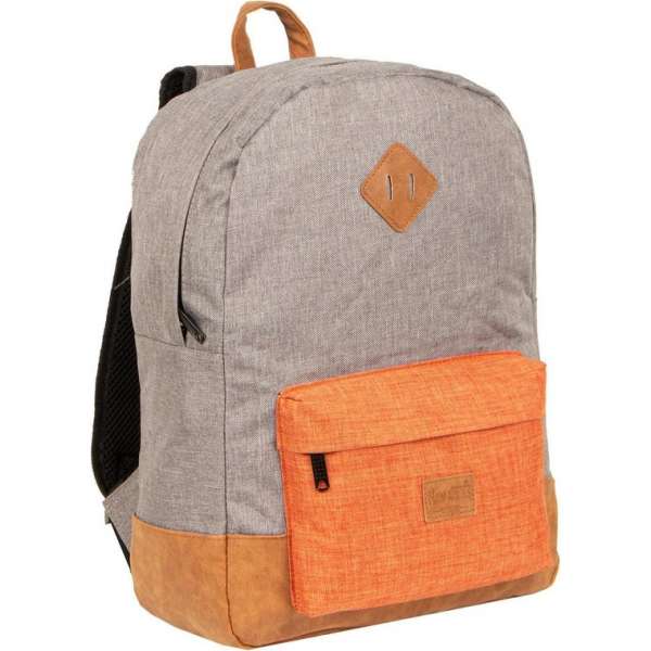 New Rebels Creek Round Shape Backpack Anthracite/Orange VI | Rugtas | Rugzak.