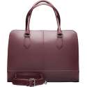 Su.B Laptoptas 13 inch - Dames Handtassen - Dames Schoudertas met Laptopvak - Leren Aktetassen - Bordeaux Rood