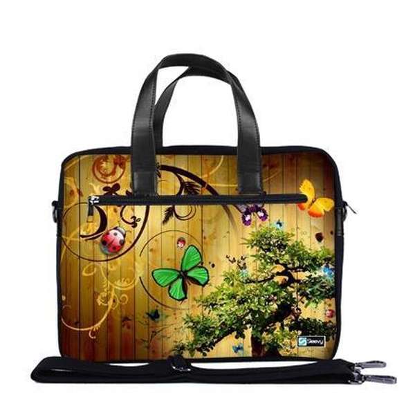 Laptoptas 17,3 / schoudertas vlinders - Sleevy - laptoptas - schooltas