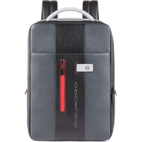 Piquadro Urban Expandable Slim Backpack 15.6'' Grey/Black