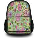 Sleevy rugzak roze bloemen - schooltas