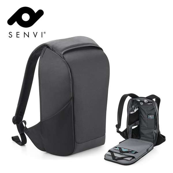 Senvi Anti Diefstal Rugzak Inclusief Usb Oplaadstation - Kleur Zwart - 15 Liter