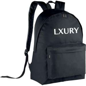 LXURY Rugzak 15 inch laptopvak - Zwart - Heren - Rugtas voor School, Werk of Reizen - 23 Liter