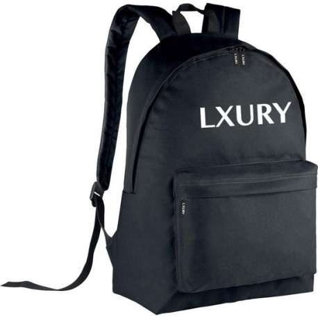 LXURY Rugzak 15 inch laptopvak - Zwart - Heren - Rugtas voor School, Werk of Reizen - 23 Liter