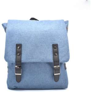 Lichtblauwe Citybag Met Laptopvak