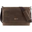 Corkor CK148C Vegan Messenger Dark Brown