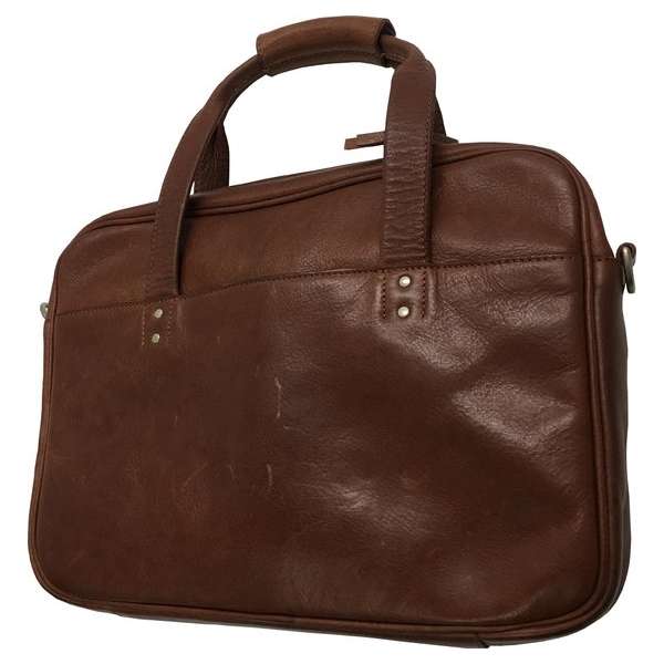 HP Premium Leather Brown Case 14'' Aktetas Bruin