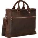 Leonhard Heyden Salisbury laptoptas 1-vaks 13 inch - Bruin