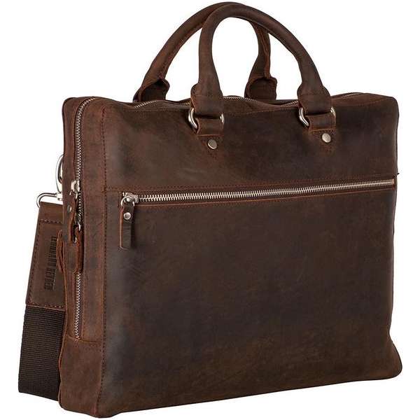 Leonhard Heyden Salisbury laptoptas 1-vaks 13 inch - Bruin