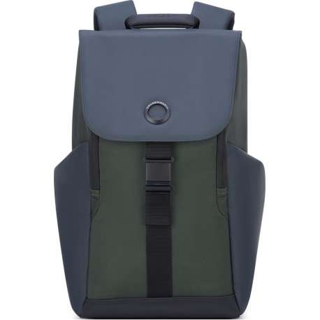 Delsey Securflap Laptop Backpack - Anti Diefstal - 1 Compartment - 15 inch - Army