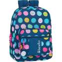 Benetton Polka Dots Rugzak - 43 x 32 x 14 cm - Blauw