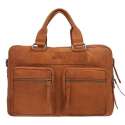 DSTRCT Wall Street - Laptoptas - 15,4 inch - cognac