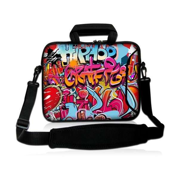 Laptoptas 11,6 inch hiphop graffiti - Sleevy