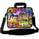 Laptoptas 17,3 inch graffiti kleurrijk - Sleevy