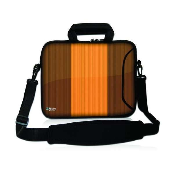 Sleevy 15,6 laptoptas houten design