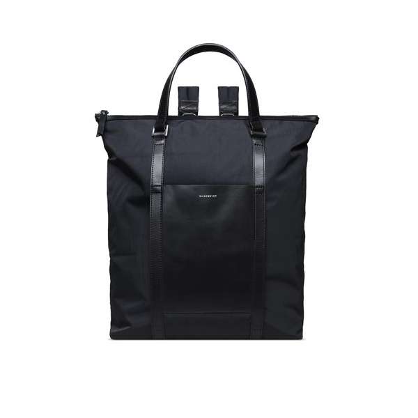 Sandqvist Rugzak Marta Zwart SQA1066 Tote Bag en Rugtas - 12 Liter