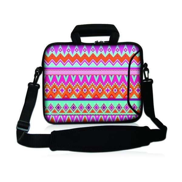 Sleevy 17,3 laptoptas felle kleuren