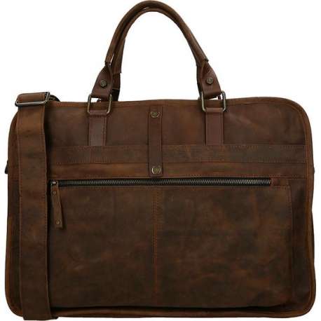 Berba Ruvido laptoptas 17 inch coffee