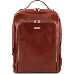 Tuscany Leather Bangkok leren laptop rugzak Bruin TL141793