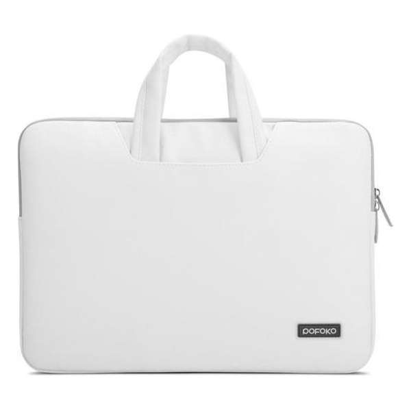 POFOKO 15.4 inch laptoptas - Wit