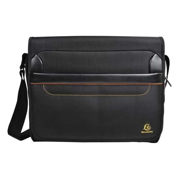 Exactive Messenger tas voor laptops tot 14 inch - 38x30,5x10cm, Zwart