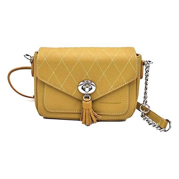 David Jones Crossbody tas Dames Crossbodytas Geel