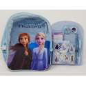 DISNEY - FROZEN - RUGZAK MET SCHRIJFSET - RUGTAS - SCHOOLTAS - Pen - potlood - notitieblok - stickers - puntenslijper - gum