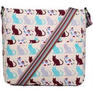 MISS LULU Canvas Schoudertas CAT . - L1104CT BG)