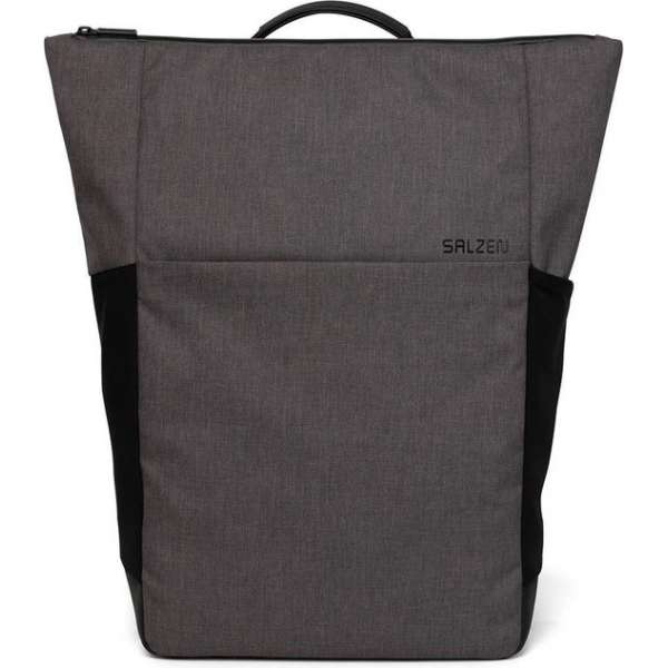 Salzen Sleek Line Fabric Plain Backpack Storm Grey