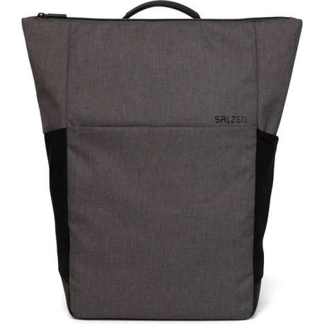 Salzen Sleek Line Fabric Plain Backpack Storm Grey