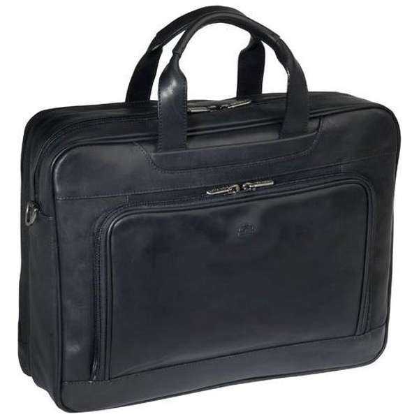 Tony Perotti Vegetalle - Laptoptas 2-vaks 42 cm - Zwart