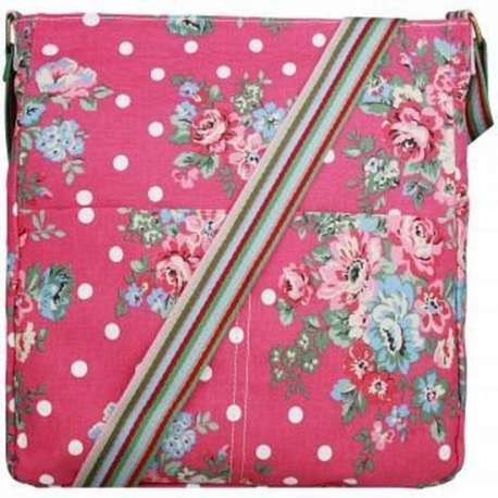 MISS LULU Canvas Schoudertas FLOWER . - L1104F PM)